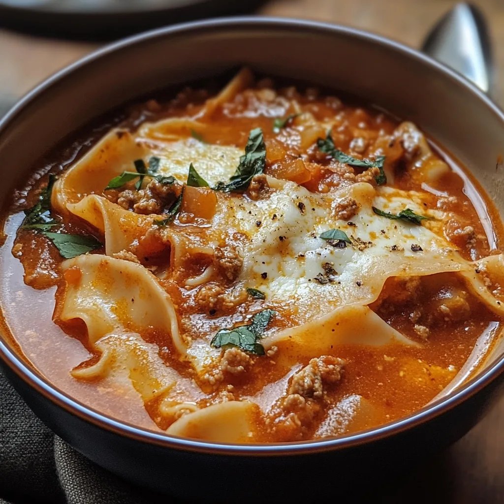 Spicy Lasagna Soup