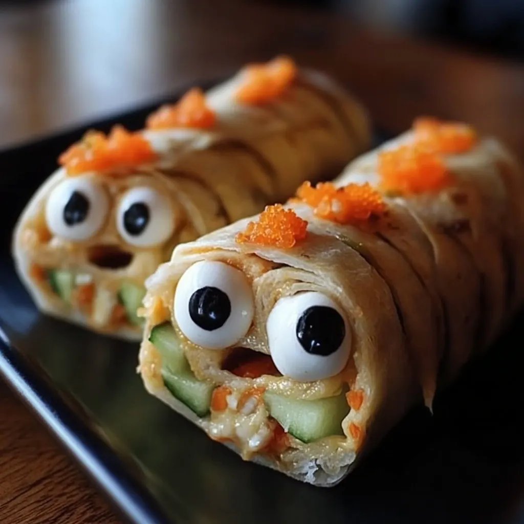 Creepy Cute Mummy Veggie Wraps: An Incredible 5-Ingredient Recipe