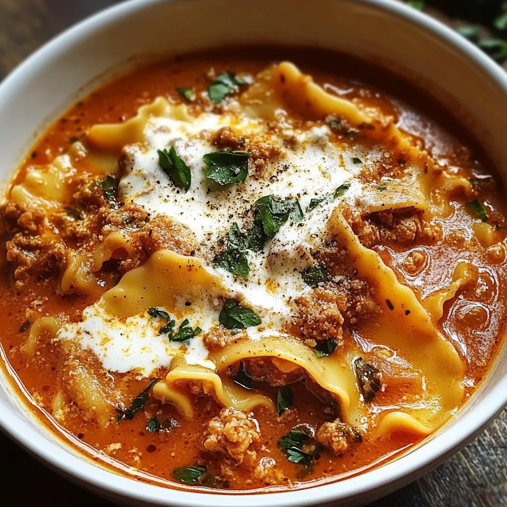 Best Ever One-Pot Lasagna Soup