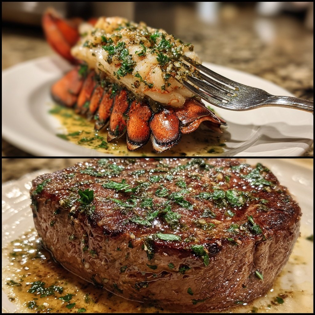 Filet Mignon and Lobster Tail